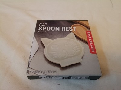 Katze Löffel Rest Kikkerland Keramik Utensilien Halter Küche Kochen Halter UNBENUTZT