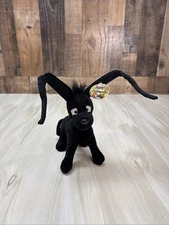 Neopets Shadow Gelert Plushie 2004 Black Plush Stuffed Animal 7" NWT