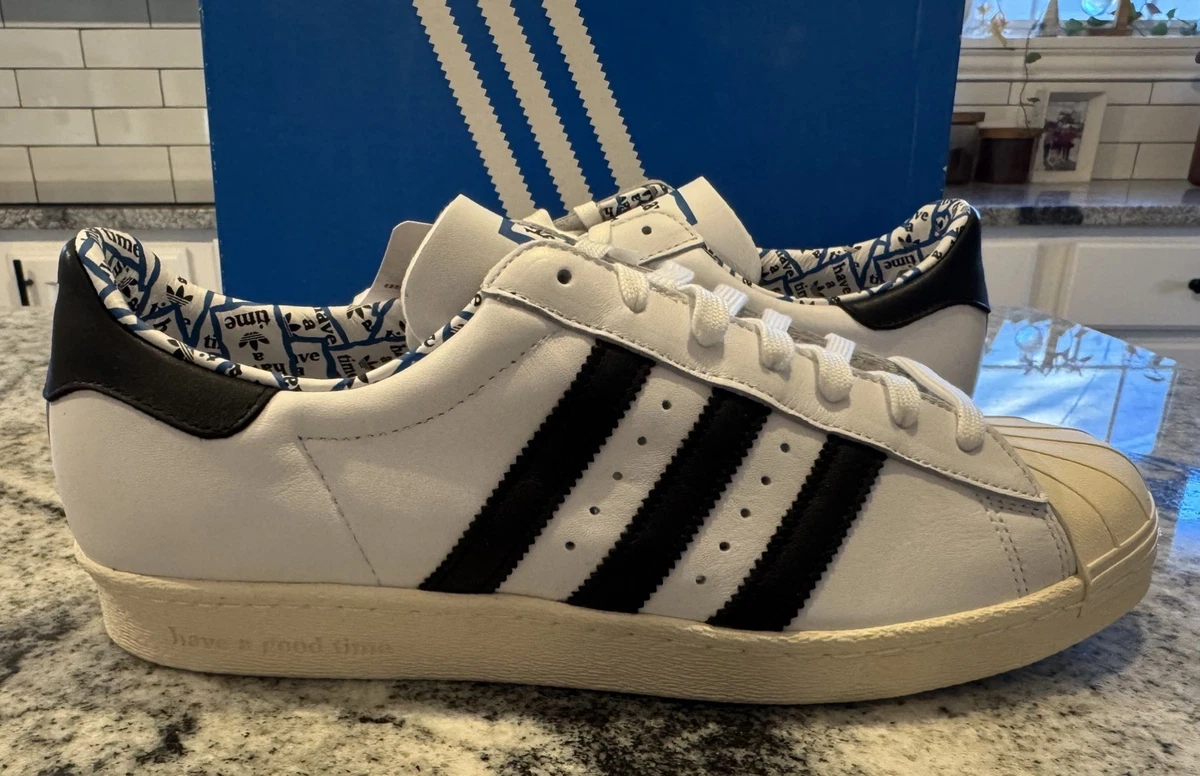 Have A Good Time x adidas Superstar 80s Chalk White for Sale