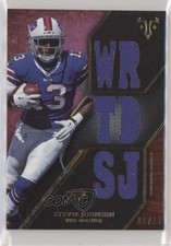2014 Topps Triple Threads Relics Purple 1/27 Steve Johnson Stevie #TTR-191 u6m
