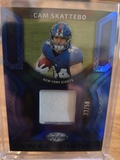 2025 Panini Certified - New Generation Jerseys Mirror Cam Skattebo #NGJ-CSO Blue