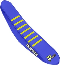 DCOR Factory Reinforced Seat Cover - Blue/Yellow Ribs - 30-70-405