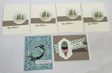 Lot of 6 Handmade General Greeting Cards 4.5"x5.5" Best Wishes Celebrate Today