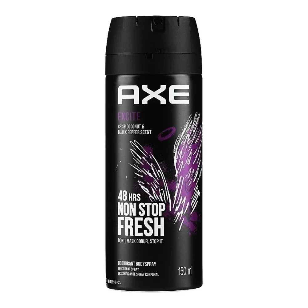Excite Deodorant & Body Spray 150ml - 6 Pack