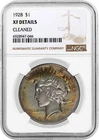 1928 $1 Silver Peace Dollar NGC XF Extremely Fine Details Cleaned Key Date Coin