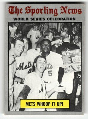 1970 Topps Mets Whoop It Up! #310 MID HIGHER GRADE NO CREASES