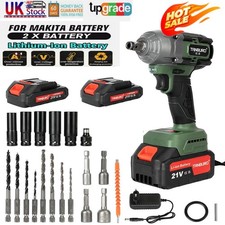 2X 4Ah Battery 21V Cordless Drill Combi Driver 1650RPM Electric Screwdriver Set
