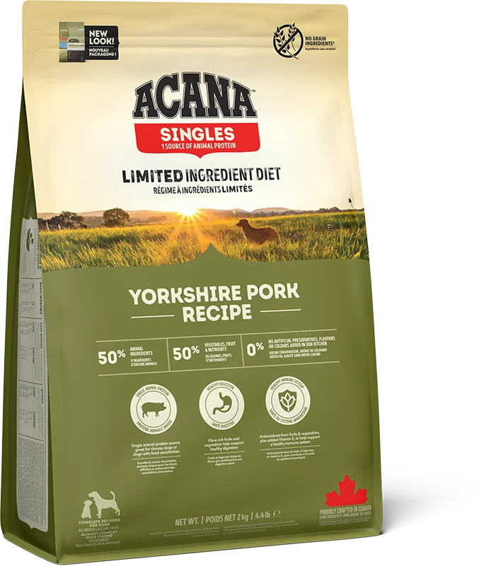 Acana Yorkshire Pork Grain Free Adult Dry Dog Food - 2kg