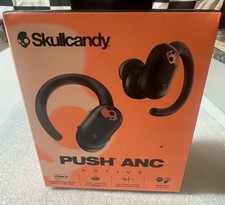 Skullcandy Push ANC Active Wireless Earbuds Black Orange - New Sealed S2paw