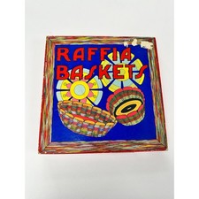 Vintage Raffia Baskets Native American Craft Kit Gabriel Sons Colorful 50s 60s