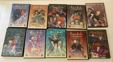 Lot of 10 Rurouni Kenshin Legends of Kyoto Wandering Samurai Anime DVD