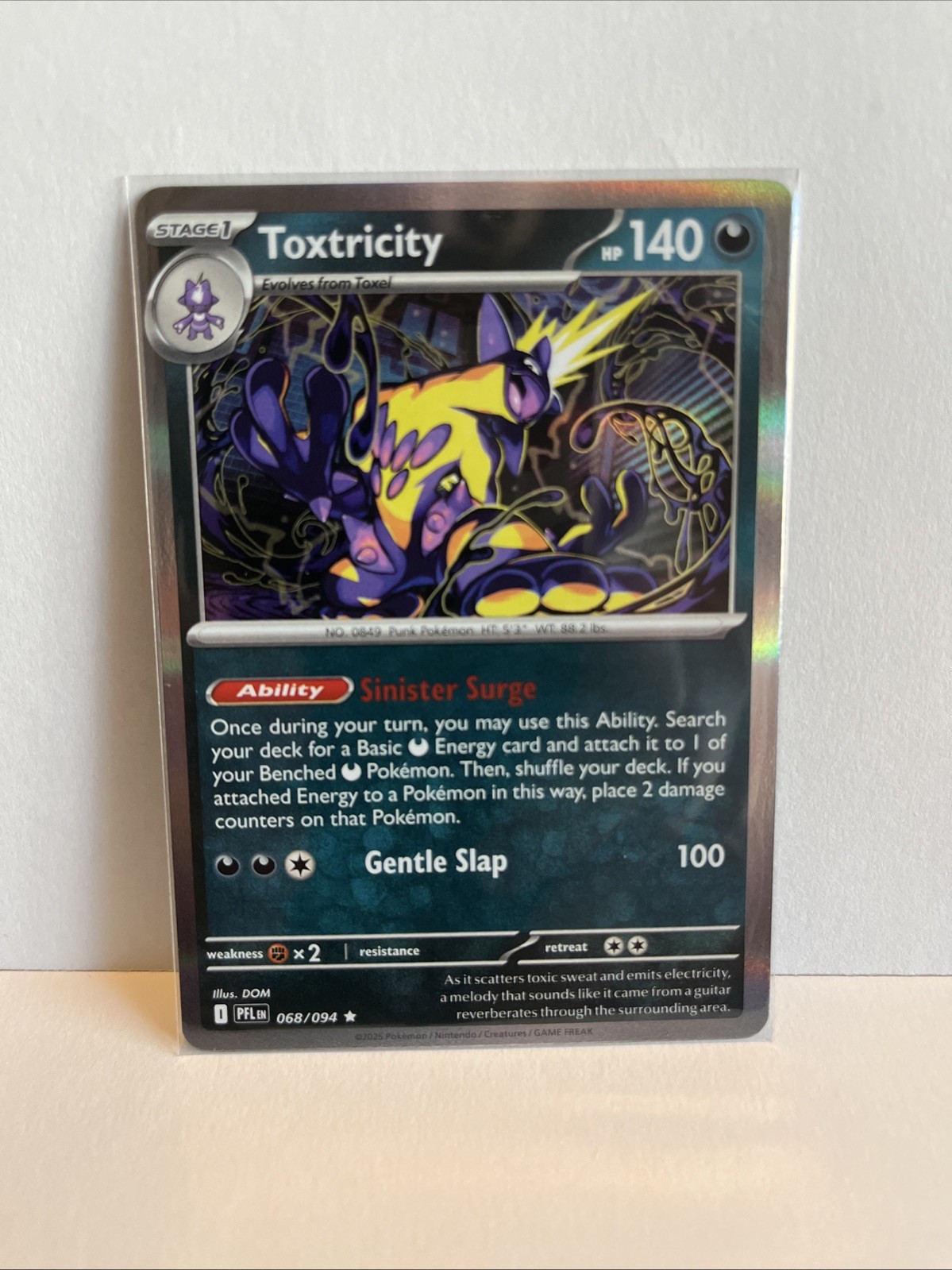 Toxtricity 068/094 - Reverse Holo - Pokémon TCG: Phantasmal Flames - NM