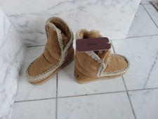 MOU BOOTS Stiefel gr.38 hellbraun Leder/Lammfell bequem/herrlich warm ungetragen