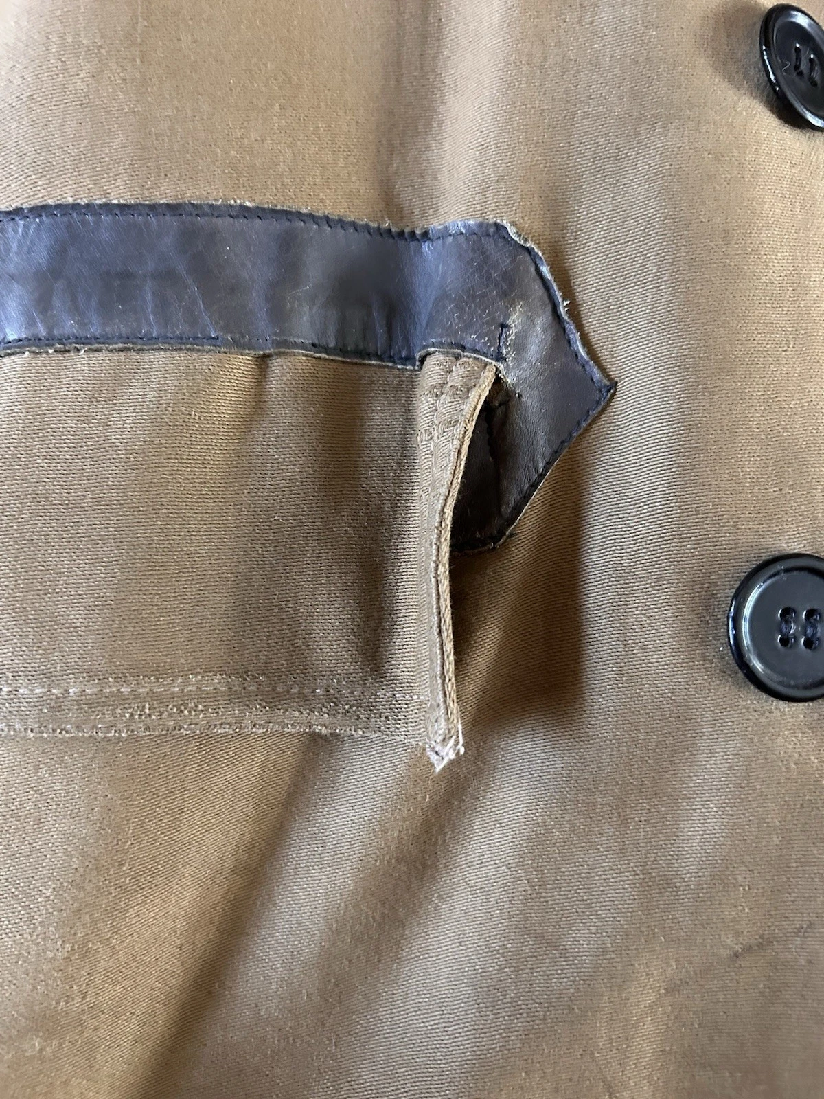 Vintage WWII Era Barnstormer Coat Alpaca Lined Military? 40" Chest image 7