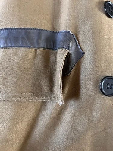 Vintage WWII Era Barnstormer Coat Alpaca Lined Military? 40" Chest image 7