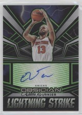 2022 Panini Obsidian Electric Etch Green 12/25 Evan Fournier #LS-EKN Auto 16p1