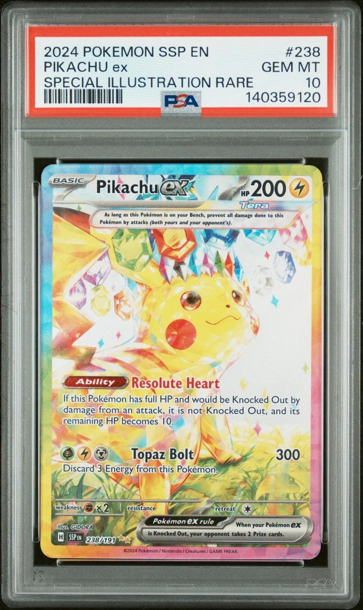 Pikachu Pokémon TCG Grade 10 Rare Individual Collectible Card Game