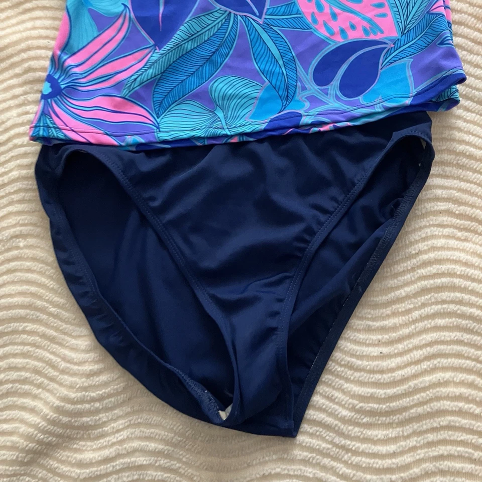 Traje de baño St. Tropez 2 piezas Takini traje de baño talla 14 nuevo con etiquetas Foto 3 de 4