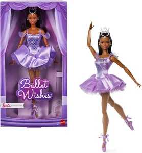 Barbie Signature Ballet Wishes Doll, Collectible Fashion Doll in Satiny, Purple