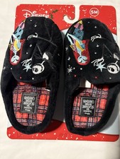 Disney Tim Burtons Nightmare Before Christmas Slip On Slippers Small 5/6