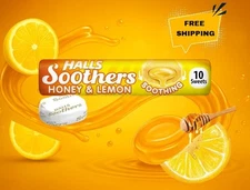 Halls Soothers Honey & Lemon - Cough Drops - Fast Relief - 20 to 80 Pack