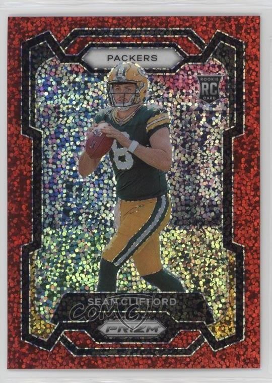 2023 Panini Prizm Rookies Red Sparkle Prizm Sean Clifford #338 Rookie RC 2l4
