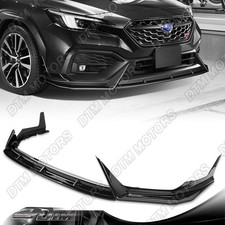 For 22-25 Subaru Wrx Cs-style Painted Black Front Bumper Lip Body Kit Spoiler
