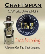 Craftsman 38 In. Drive Swivel Universal Joint Socket Adapter Cmmt99291