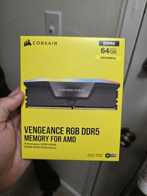 NEW CORSAIR VENGEANCE RGB 64GB (2 x 32GB) DDR5 6000MHz Z30