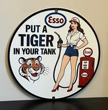 Retro Style Esso Put Tiger In Your Tank Gasoline Quality Garage Sign