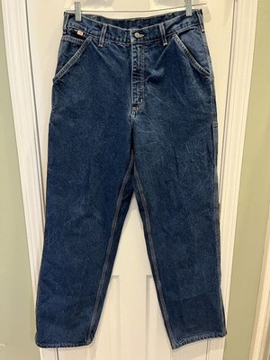 Carhartt FRB13 DNM CAT 2 Denim Dungaree Jeans Mens 32x34 Fire Resistant 2112