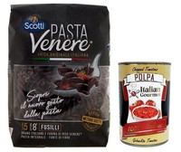 Riso Scotti Pasta Venere Fusilli 400G+Italian Gourmet Polpa 400G