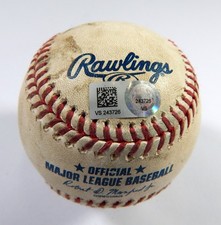 2020 Pitt Pirates Cin Reds Game Used Baseball Cody Ponce Shogo Akiyama Double