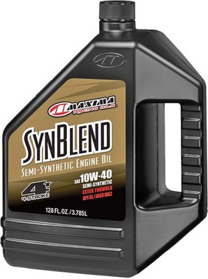 Maxima 349128B Sythetic Blend Motor Oil 4T 10W40 1Gal