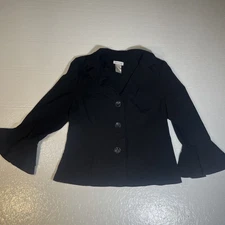 Monroe And Main Womens Top Shirt Size 6 Black