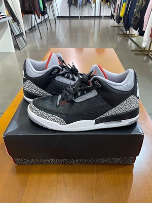 Preowned Air Jordan 3 Black Cement (2018) SIZE 11.5 SHIPS FAST