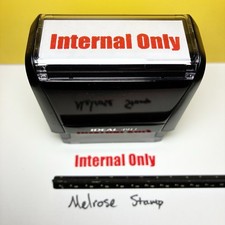Internal Only Rubber Stamp Red Ink Self Inking Ideal 4913