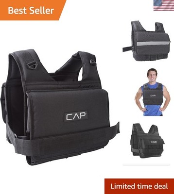 Customized Resistance 20lb Weighted Vest with Padded Straps - Fitness Essential