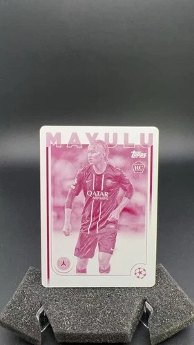 2024-25 Topps Chrome UCC Senny Mayulu RC Magenta Printing Plate 1/1 #21794 SC