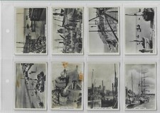 17 1939 Senior Service Coastwise Photographic Cigarette Cards Varying Conditions