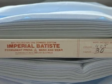 SPECHLER VOGEL COTTON-POLY FABRIC PASTEL BLUE IMPERIAL BATISTE 2 YARDS x 44"