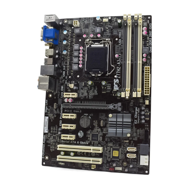 ECS Z77H2-A3 Motherboard ATX Intel Z77 LGA1155 DDR3 32GB SATA2/3 HDMI VGA DVI - Image 3 of 4