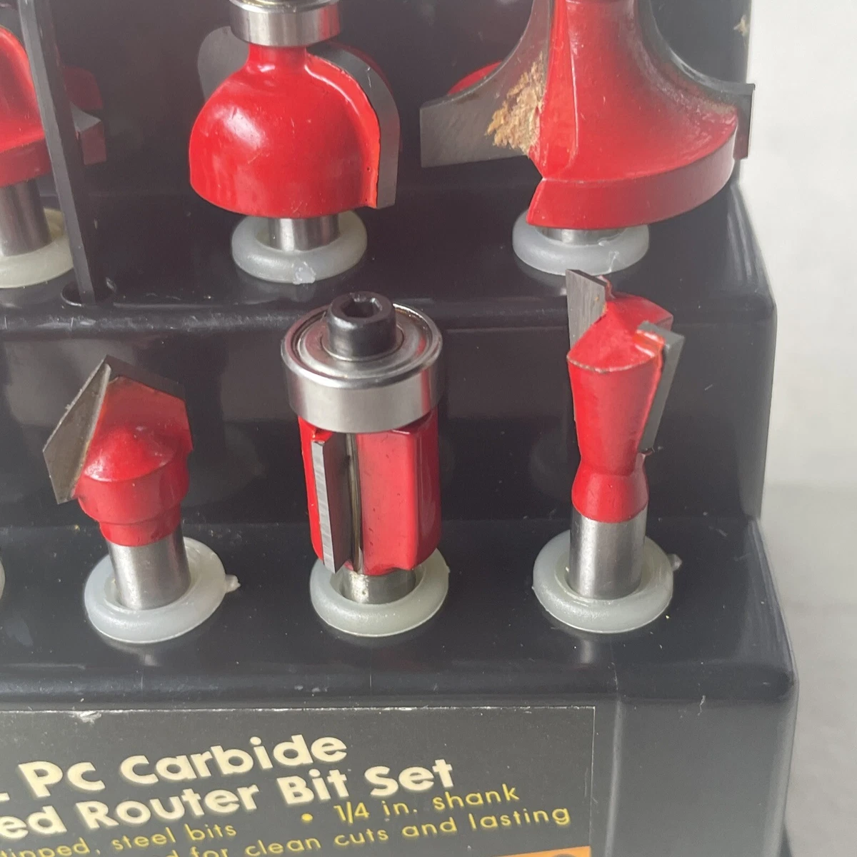 VTG SHOP SOURCE 12 PC CARBIDE TIPPED ROUTER BIT SET T5 eBay