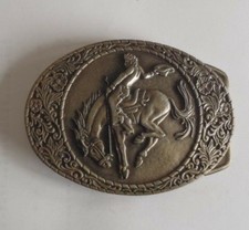 Vintage Belt Buckle Bronco Ride