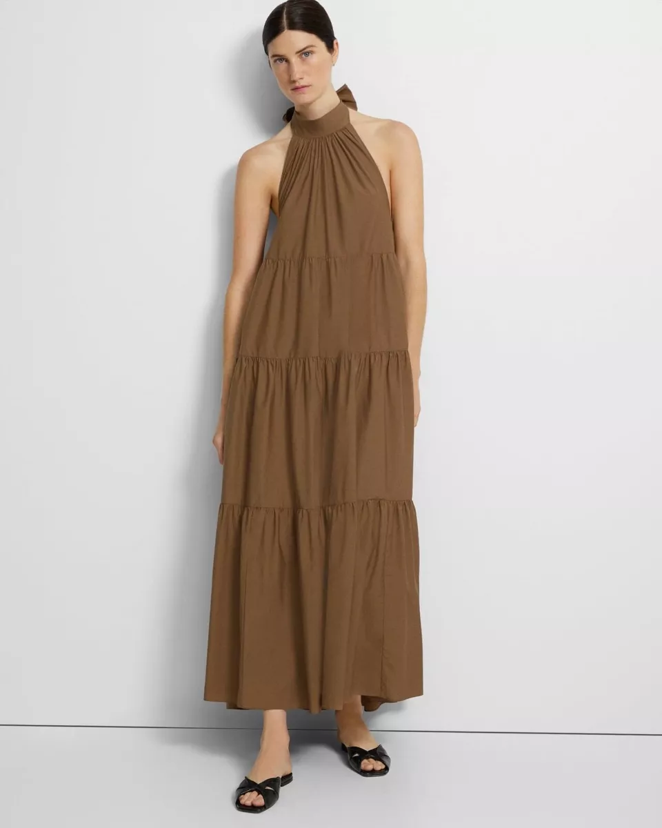 Tiered cotton dress sales