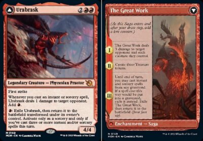 MTG Urabrask // The Great Work NM-Mint March of the Machine