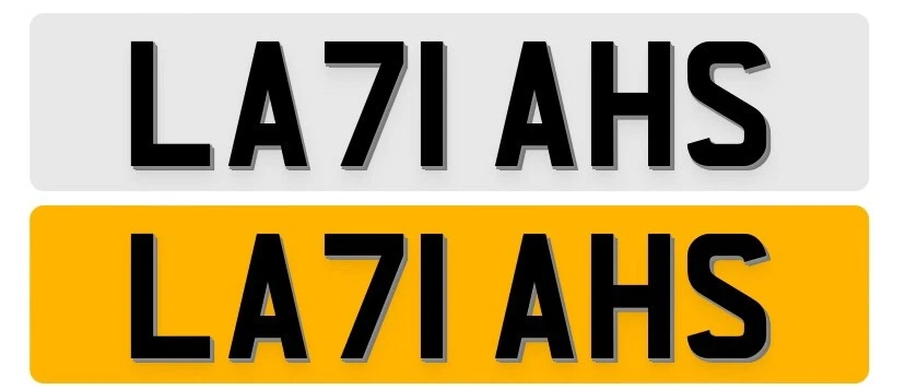Cherished Licence Number Plate LA71 AHS - ‘LAYLAH’ Retention & Fees Inc. - Picture 1 of 1
