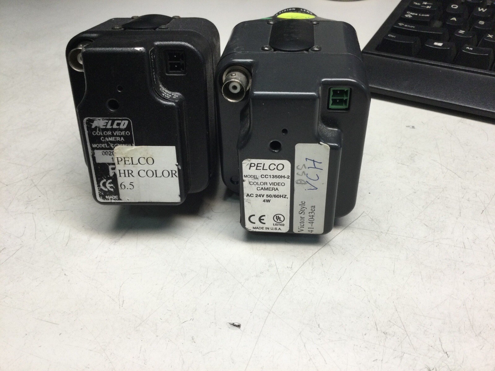 Lot of 2 Pelco Digital CCD Color Security Cameras