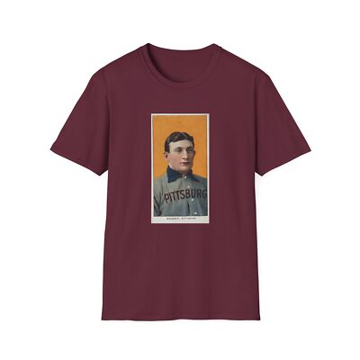 Honus Wagner Vintage Baseball Card T-Shirt - 1909-1911 T206 White Border PSA