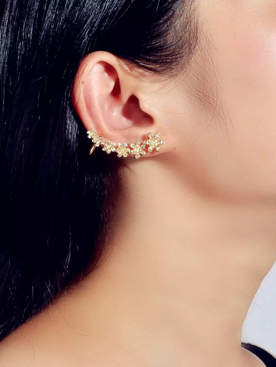 Rhinestone ear deals climber
